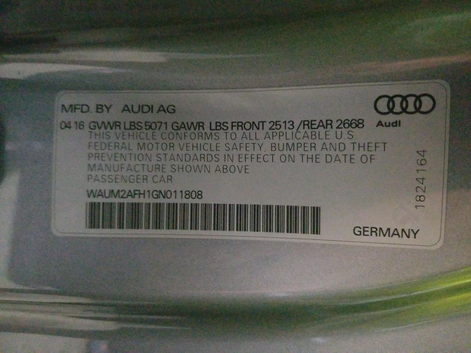 <span>SOLD</span> 2016 Audi A3 2.0T Premium Plus full